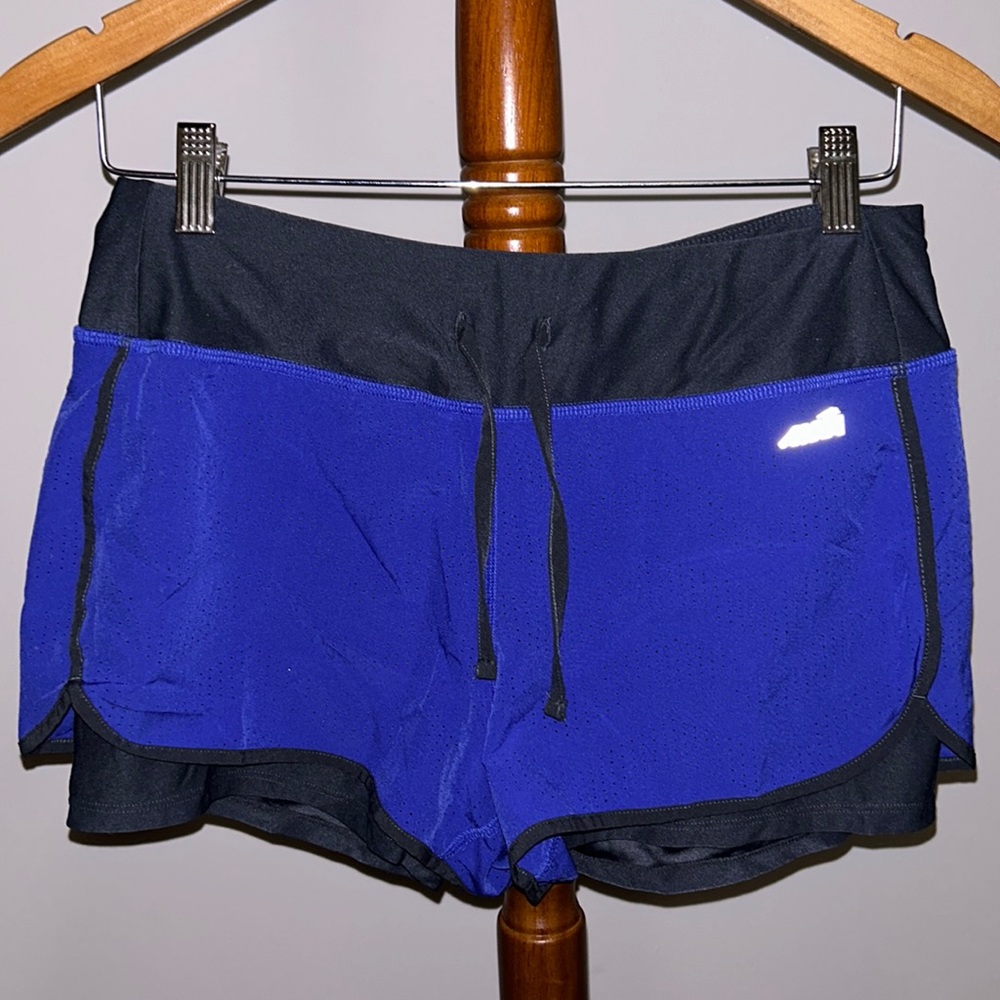 Target Blue Athletic Shorts with Built-In Spandex